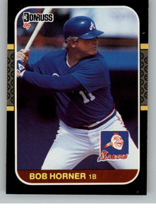 1987 Donruss #389 Bob Horner VG Atlanta Braves 