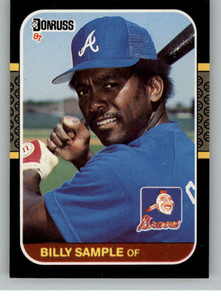 1987 Donruss #143 Billy Sample VG Atlanta Braves 