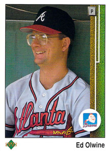1989 Upper Deck #435 Ed Olwine VG Atlanta Braves 