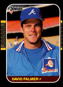 1987 Donruss #325 David Palmer VG Atlanta Braves 