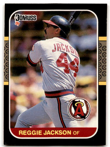 1987 Fleer Reggie Jackson Angels Baseball Card #84 at 's