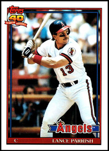 1991 Topps #210 Lance Parrish VG California Angels 