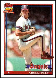 1991 Topps #505 Chuck Finley VG California Angels 