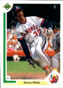 1991 Upper Deck #517 Devon White VG California Angels 