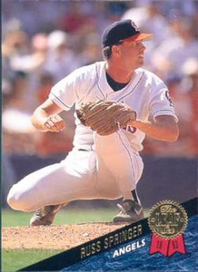 1993 Leaf #549 Russ Springer VG California Angels 