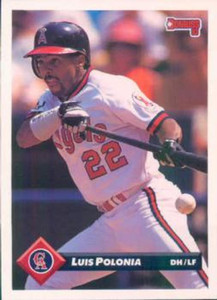1993 Donruss #461 Luis Polonia VG California Angels 