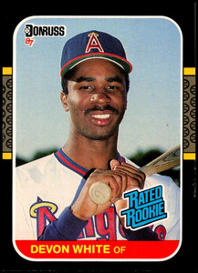 1987 Donruss #38 Devon White VG RC Rookie California Angels 