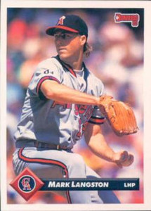 1993 Donruss #593 Mark Langston VG California Angels 