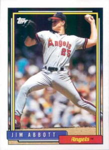 1992 Topps Kids #97 Jim Abbott NM-MT California Angels - Under the