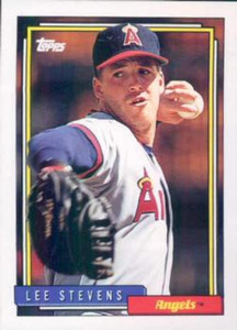 1992 Topps #702 Lee Stevens VG California Angels 
