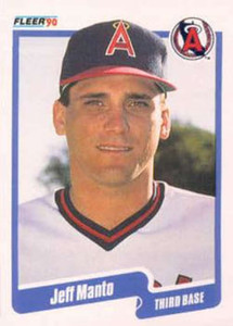 1990 Fleer #137 Jeff Manto VG California Angels 