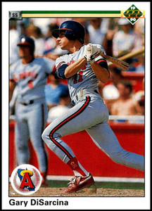 1990 Upper Deck #761 Gary DiSarcina VG RC Rookie California Angels 