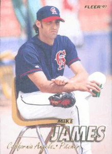 1997 Fleer #47 Mike James VG Anaheim Angels 