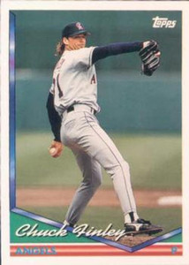 1994 Topps #381 Chuck Finley VG California Angels 