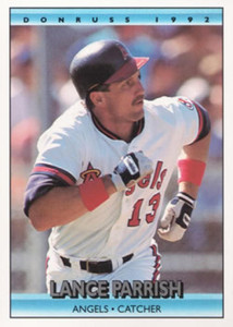 1991 Leaf #368 Lance Parrish VG California Angels - Under the Radar Sports