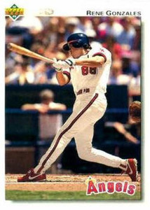 1992 Upper Deck #729 Rene Gonzales VG California Angels 