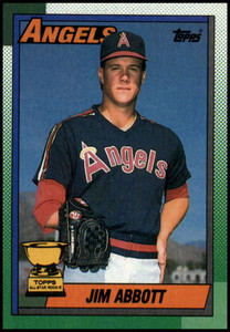 1990 Topps #675 Jim Abbott VG California Angels 