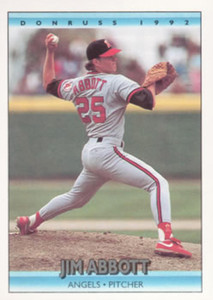 1992 Donruss #130 Jim Abbott VG California Angels 