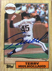 Terry Mulholland Autographed 1987 Topps #536