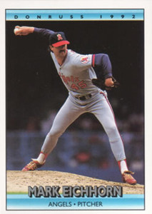 1992 Donruss #181 Mark Eichhorn VG California Angels 