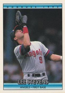 1992 Donruss #460 Lee Stevens VG California Angels 