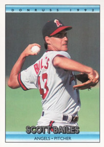 1992 Donruss #357 Scott Bailes VG California Angels 