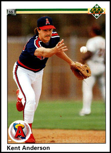 1990 Upper Deck #691 Kent Anderson VG RC Rookie California Angels 