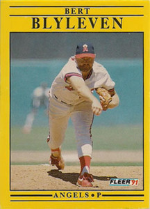 1991 Fleer #308 Bert Blyleven VG California Angels 
