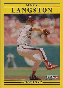 1991 Fleer #318 Mark Langston VG California Angels 