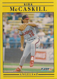 1991 Fleer #319 Kirk McCaskill VG California Angels 