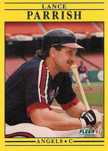 1991 Fleer #321 Lance Parrish VG California Angels 