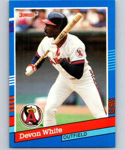 1991 Donruss #150 Devon White VG California Angels 