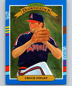 1991 Donruss #26 Chuck Finley DK UER VG California Angels 