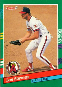 1991 Donruss #754 Lee Stevens VG California Angels 