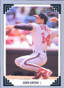 1991 Leaf #191 John Orton VG California Angels 