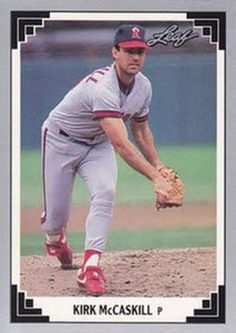 1991 Leaf #199 Kirk McCaskill VG California Angels 