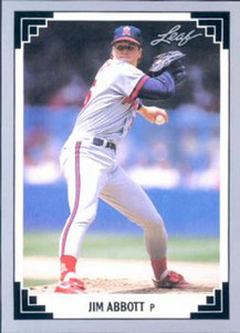 1991 Leaf #162 Jim Abbott VG California Angels 