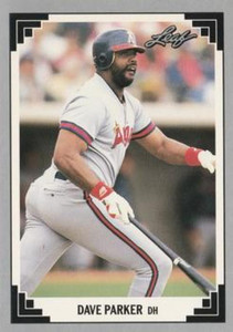 1991 Leaf #334 Dave Parker VG California Angels 