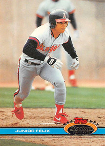 1991 Stadium Club #457 Junior Felix VG California Angels 