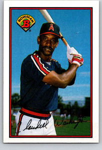 1989 Bowman #52 Claudell Washington VG California Angels 