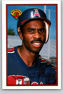 1989 Bowman #54 Devon White VG California Angels 