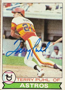 Terry Puhl Autographed 1979 Topps #617