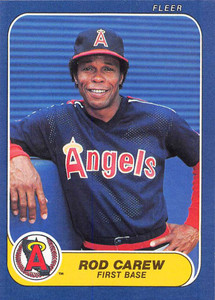 1986 Topps Rod Carew 400 California Angels Baseball