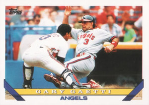 1993 Topps #139 Gary Gaetti VG California Angels 