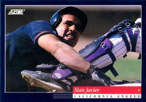 1994 Score #252 Stan Javier VG California Angels 
