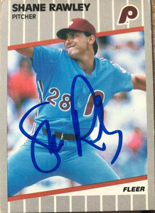 Shane Rawley Autographed 1989 Fleer #579