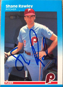 Shane Rawley Autographed 1987 Fleer #180