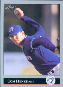 1992 Leaf #159 Tom Henke VG Toronto Blue Jays 