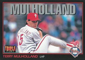 1993 Triple Play #170 Terry Mulholland VG Philadelphia Phillies 