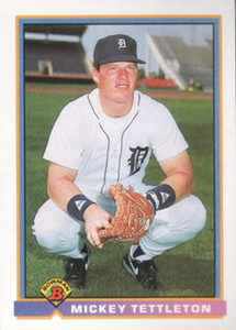 1991 Bowman #140 Mickey Tettleton VG Detroit Tigers 